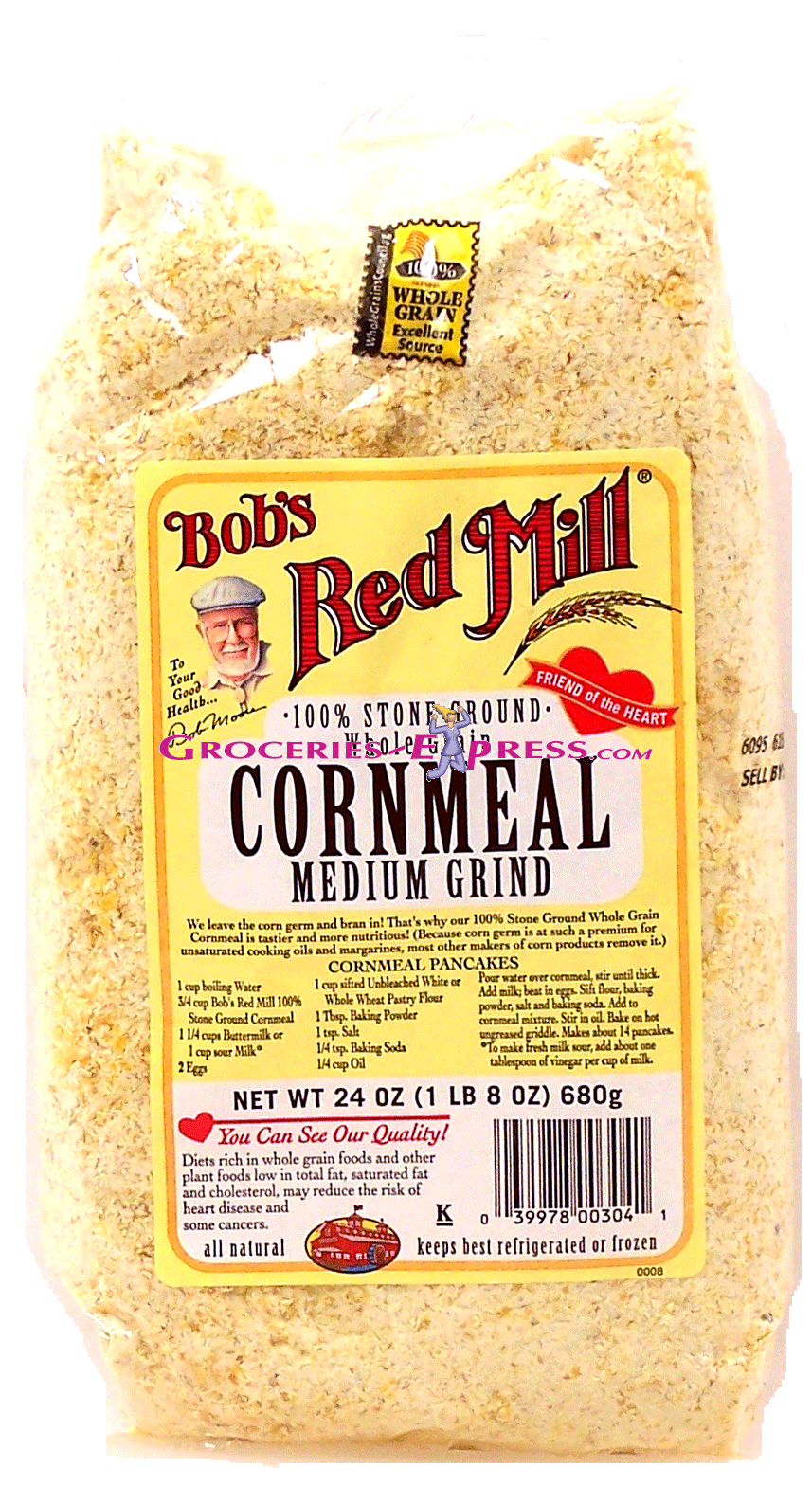 Bob's Red Mill&nbsp;&nbsp;corn meal medium grind, 100% stone ground whole grain Full-Size Picture